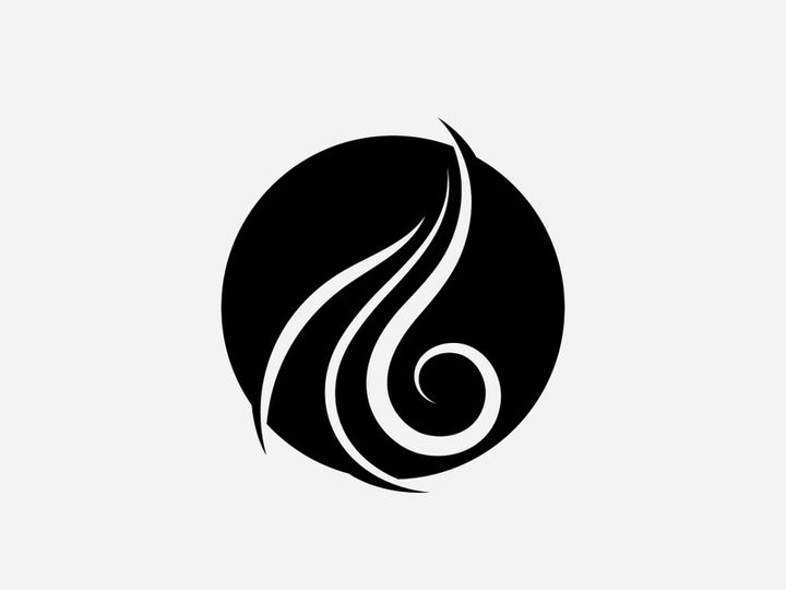 Hair woman and face logo and symbols
