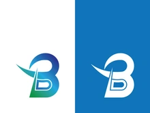 B letter logo template vector illustration