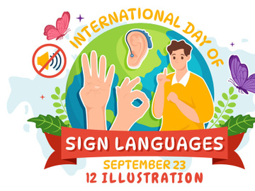 12 International Day of Sign Languages Illustration preview picture