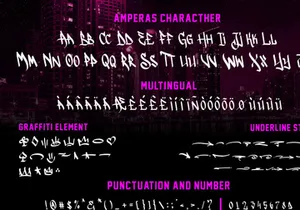 Amperas - Graffiti Font
