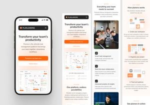 PlanLanding - Landing Page for Organized Productivity