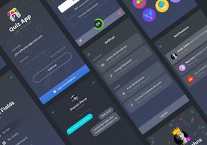 Quizz App UI (Dark and light theame)