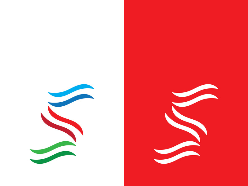 Business corporate S letter logo design vector