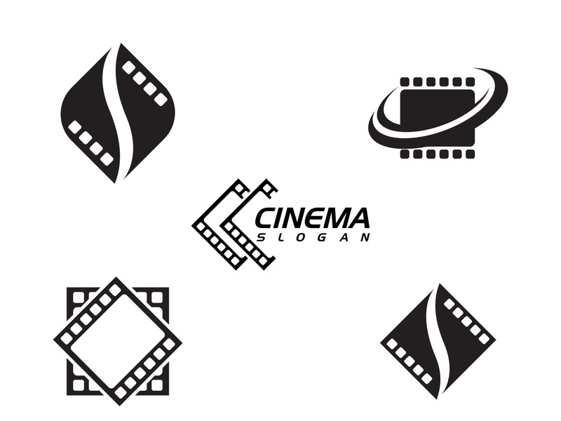 Abstract film icon illustration