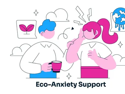 10 Eco Anxiety Support Illustration