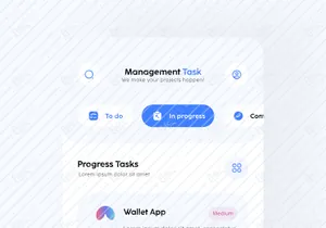 Management Task Mobile Apps UI KIT