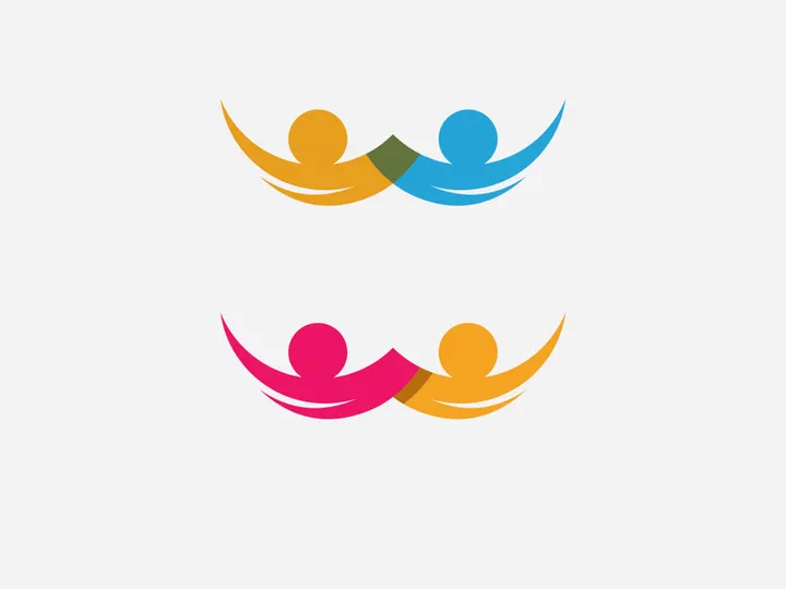 community care and Adoption  Logo template vector icon