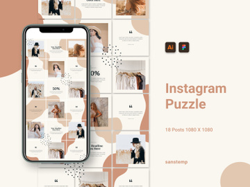 Instagram Puzzle Template preview picture