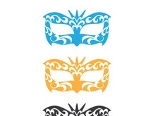 Masquerade Carnival Mask Icon and symbol vector
