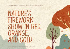 Golden Harvest - Handwritten Font