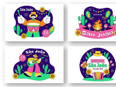 10 Sao Joao Festival Illustration