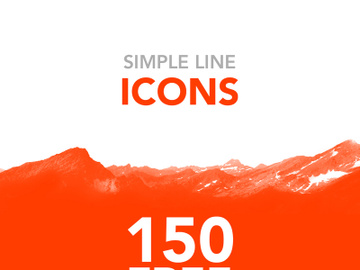 Simple Line Icons [AI] [Sketch] preview picture