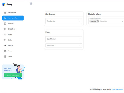Flexy Free React Material Admin Template