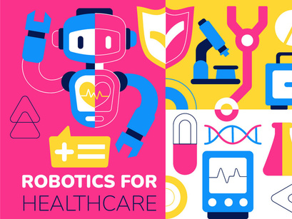 10 Robotic For Healthcare Illustration