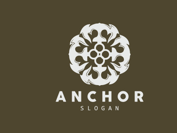 Anchor Logo, Ocean Ship Vector, Simple Minimalist Design preview picture