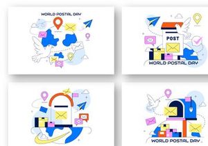 10 World Postal Day Illustration