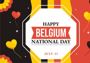 18 Happy Belgium Independence Day Illustration