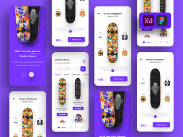 Skateboard Shop App Design preview picture