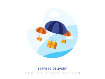 Express delivery vector illustration preview picture