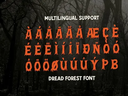 Dread Forest | All Caps Horror Font