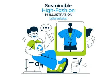 10 Sustainable High Fashion Illustration preview picture