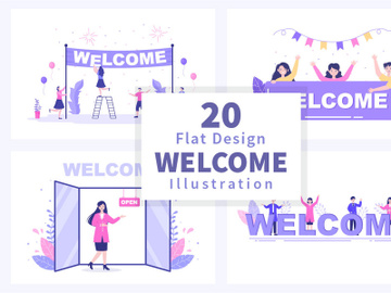 20 Welcome Vector Illustration preview picture