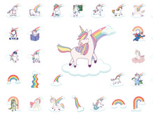 Unicorn rainbow cartoon magic