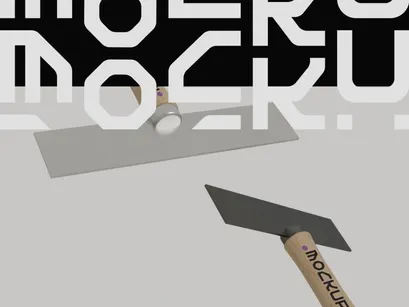 Hand Garden Scraper Mockup