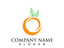 Orange logo design vector icon illustration design