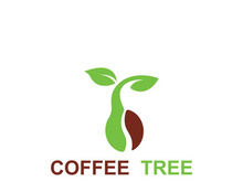 Premium coffee bean logo design.