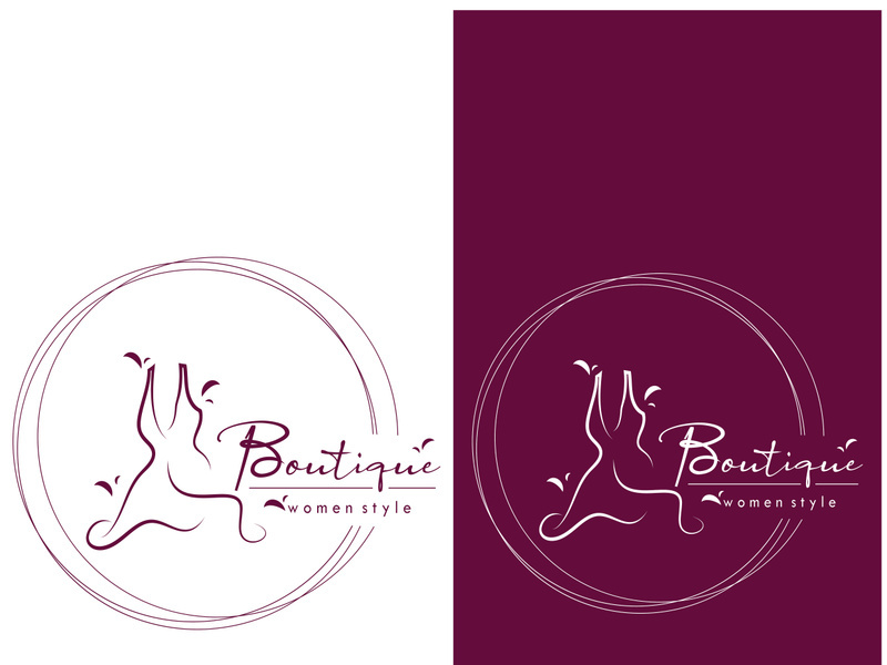 elegant women's fashion logo, clothing, boutique, convection, tailor, garment, business, apparel, fashion designer