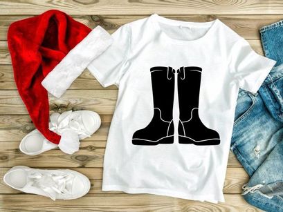 Black rain boots pair isolated on white background waterproof footwear