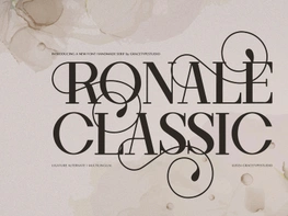 Ronale Classic | Handmade Serif preview picture