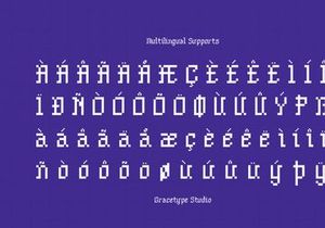 Shiver Glitch | Pixelated Font