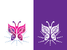 Butterfly logo icon vector design illustration
