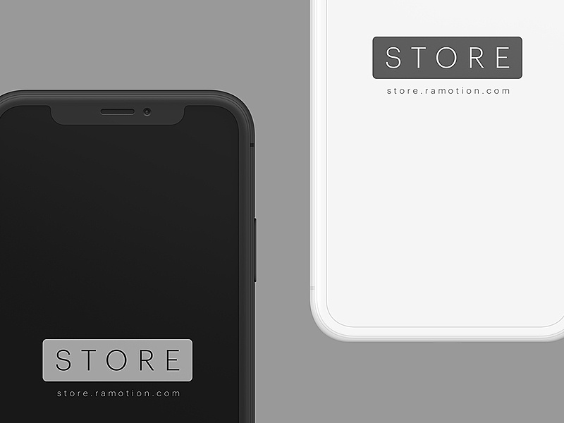 iPhone X Clay White Mockups [PSD+Sketch] 💎 by Ramotion ~ EpicPxls
