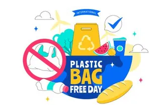 10 Plastic Bag Free Day Illustration