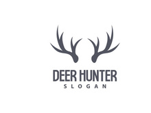 Deer Logo Deer Hunter Vector Forest Animal Design