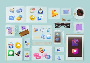 3D Icon for Messaging