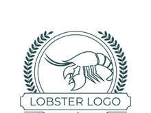 Vintage lobster logo