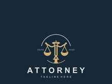 Attorney at law firm logo simple for business design inspiration