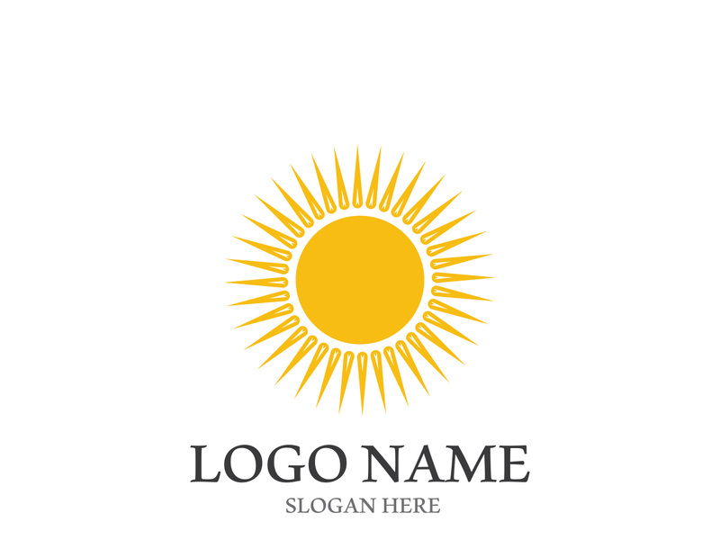 Sun vector illustration icon logo template design