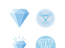 Diamond logo template vector icon illustration design