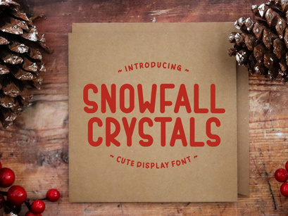 Snowfall Crystals - Cute Display Font