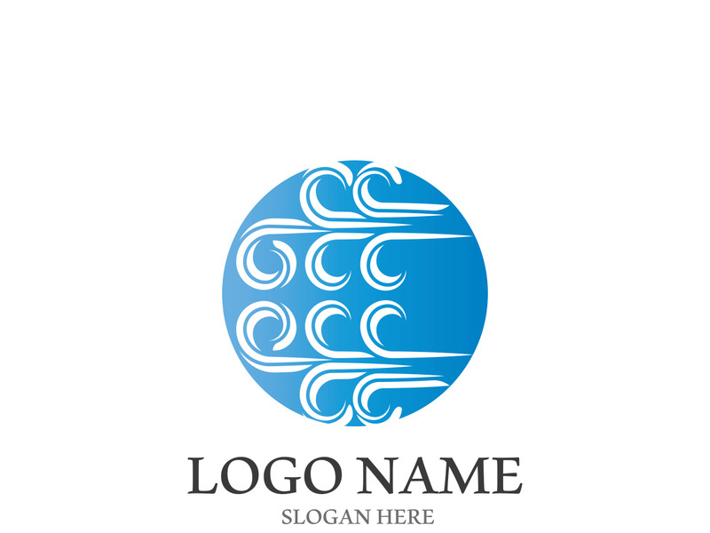 Wind icon vector illustration design template