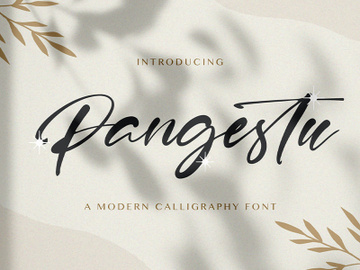Pangestu - Calligraphy Font preview picture