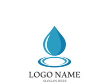 Water drop logo template vector illustration design