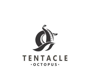 Octopus tentacle logo image design ocean animal vintage illustration preview picture