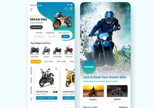 Bikes Portal or Bikes Finder Store Mobile App UI Kit
