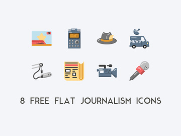 Flat Journalism Icons preview picture